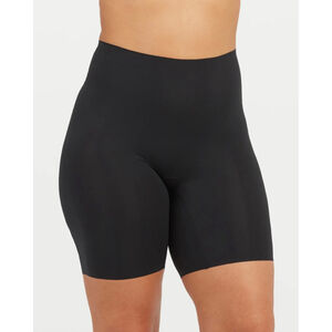 Spanx Black‎ Seamless Mid Thigh Shapewear Shorts